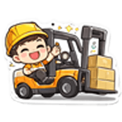 forklift working