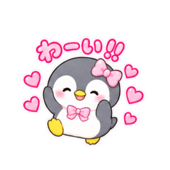 ふわふわペンギンゆるかわスタンプ
