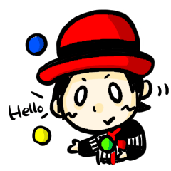 Little clown CHIERO&#39;s stickers(English)
