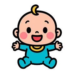 ムチムチ赤ちゃん！感情爆発スタンプ