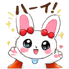 うさぴょんのほっこりスタンプ