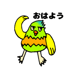 ねぐせのインコくん