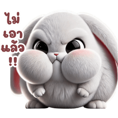 Chubby White Rabbit v2