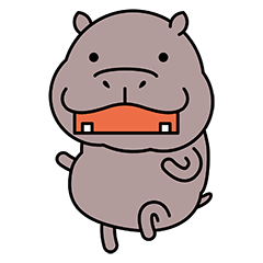 かわいい カバさん