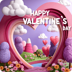 切り絵バレンタイン ビッグ 03