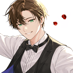 花びらと執事男子スタンプ