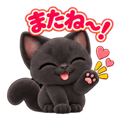 かわいい 黒猫の日常