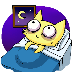 Sleepless Cat