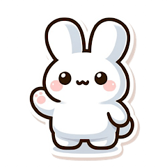 ぷにぷに餅うさぎ達の毎日スタンプ