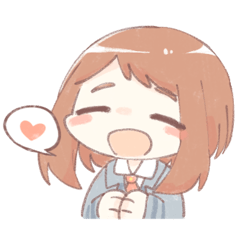 トガちゃんとお茶子ちゃんスタンプ