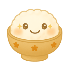 白ごはんとおかずの毎日スタンプ