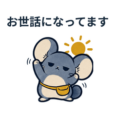 チンチラの顔に出る返事