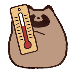 毎日ふくよかなたぬき 夏