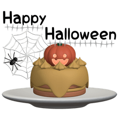 ぷっくり3Dハロウィンスタンプ