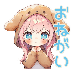 おねだり犬耳パーカーの女の子♡