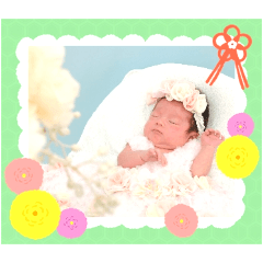 な～ちゃん1ヶ月記念スタンプ