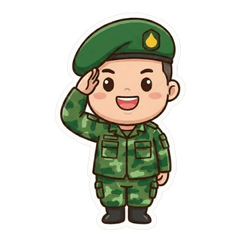 Cute Thai Army Soldier
