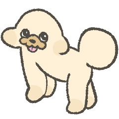 わがやのかわいいトイプードル