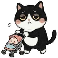 Oreo the Cat: Full-Time Mom