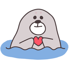 A peaceful baby seal, PHOCA