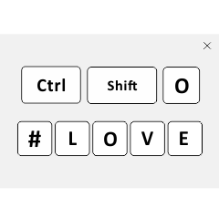 Single Word Collage keyboard