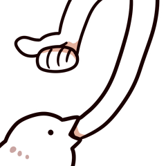 口から腕が出るハト2