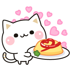 気づかいのできるネコ♪励ましごはん編