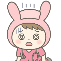 ゆるカワ★うさぎ看護師★毎日使えるver2
