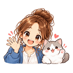 タイトル ねこと私のほっこり毎日①