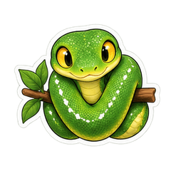 Green Tree Python Afternoon Pause