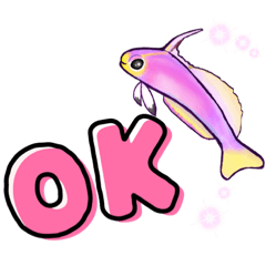 Cute Fish sticker of talking