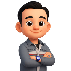 サービスエンジニア（グレーのシャツ）