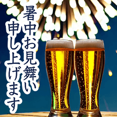 ✨飛び出す花火とビール！毎年使える！