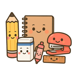 ビジネス挨拶　文房具スタンプ