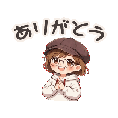 彩ぶ〜の毎日やさしい動くスタンプ1