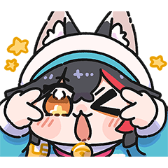 「大神ミオ」スタンプ