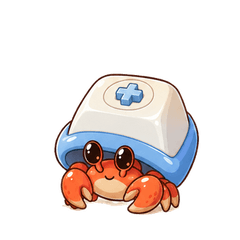 キーキャップヤドカリ KeyCrab