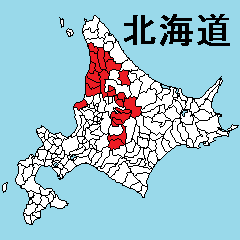 北海道の市町村地図　その5