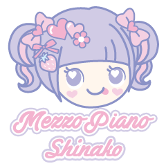 メゾピアノ×しなこちゃんのコラボスタンプ