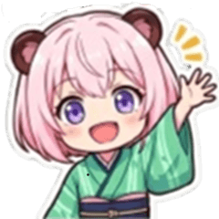 森乃みどり｜毎日使える食いしん坊スタンプ