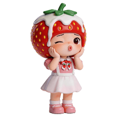 かわいいベリーのステッカー