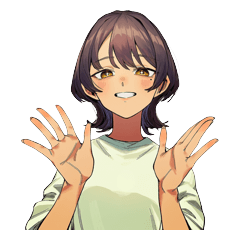 感情豊かな白シャツ女子