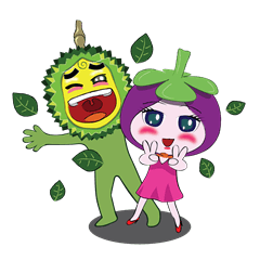 P' Durian and Nong Mangkut