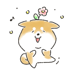 ゆるいろわんわん（柴犬）