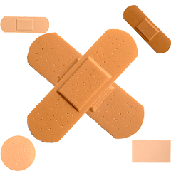 モザイクに！　絆創膏たち　実写