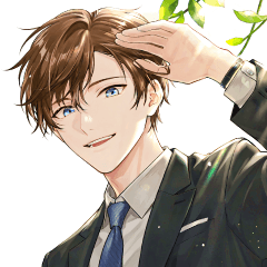 フレッシュなスーツ男子スタンプ