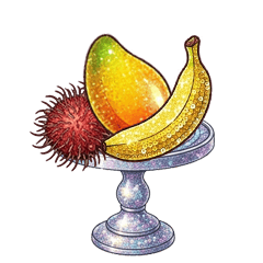 キラキラ フルーツ 新着スタンプ EN