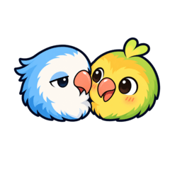 Blue and Green Lovebirds