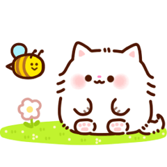 ふわふわにゃんこの春