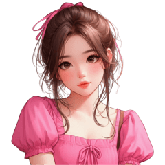 Beautiful girl in pink no.2